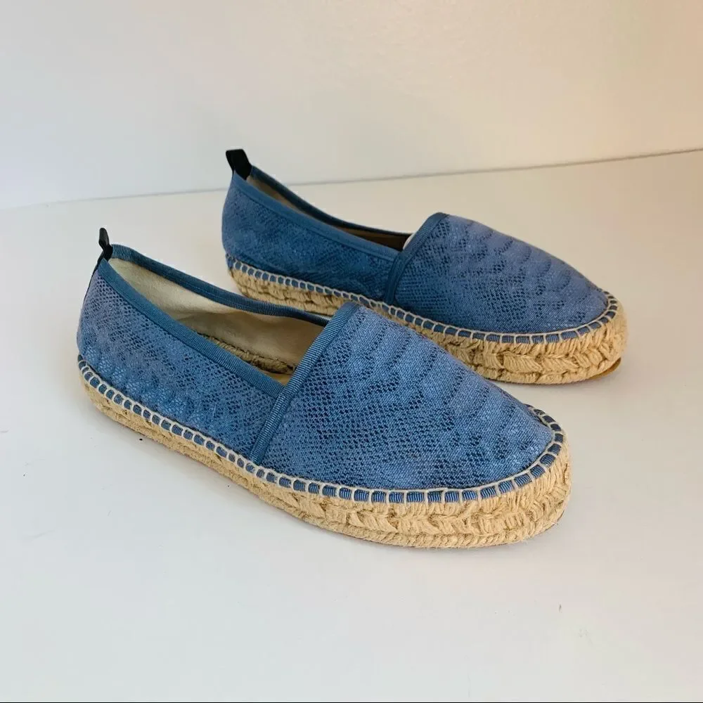 Blue Lace Italian Espadrilles‎